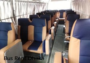 Tourist Bus Rental with footrest seat